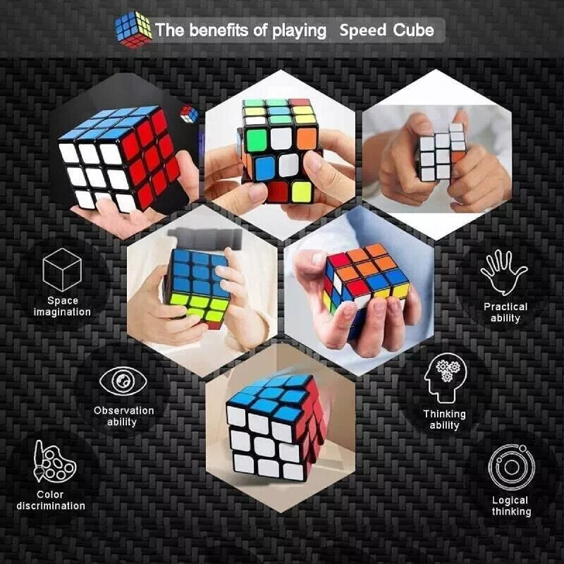 Magic Cube Toys 3x3 Mind Game Classic  Speed Kids Adults Magic Puzzle Rubic