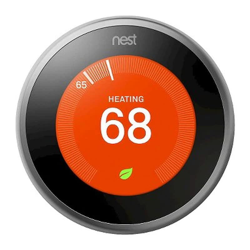 Open Box - Google Nest Learning Thermostat Stainless Steel T3007ES