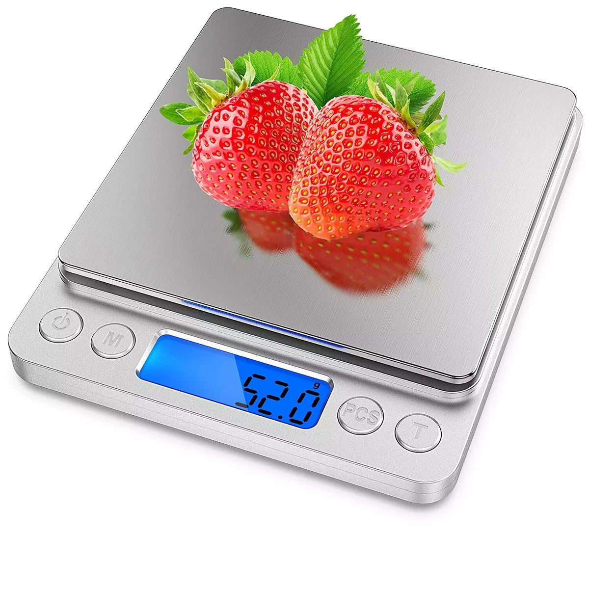 Small Digital Food Scale Ounce OZ And Gram Scale, Kitchen Scale 3000g 0.1g High Precision For Baking, Soap Making, Jewelry, Includes 2 Trays And Batteries, 9 Units, Tare Function, Easy To Store