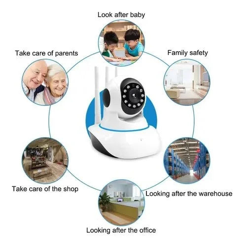 Ip Camera 3 Antennas Wifi Wireless 3 Generation Night Vision