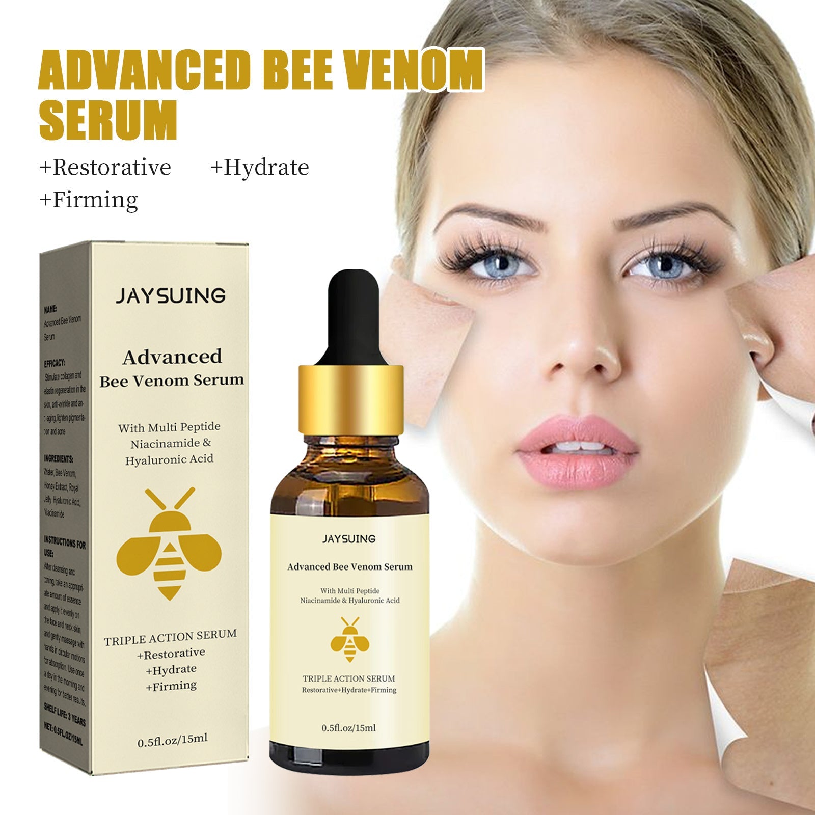 Jayswing Bee Venom Light Line Repair Dark, Moisturizing And Firming Skin