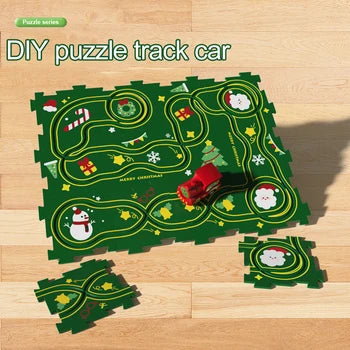 Kid’s Puzzle Race Car Track Set