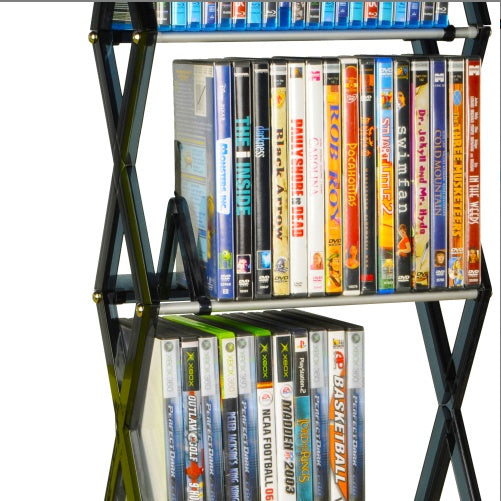 Lightweight, Plastic, Multimedia Unit, Wide Base, Freestanding, Adjustable Dividers