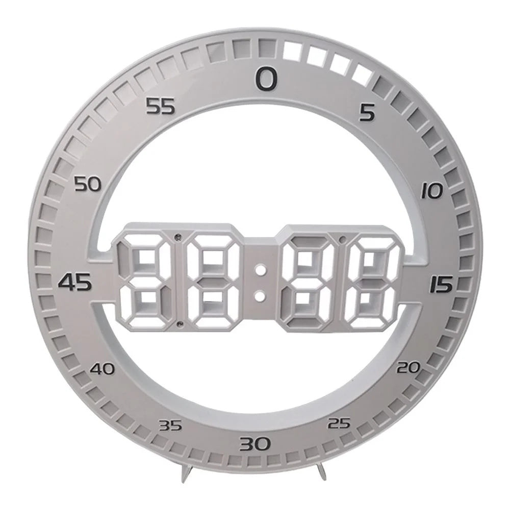 Digital Round LED Wall Clock Electronic Countdown