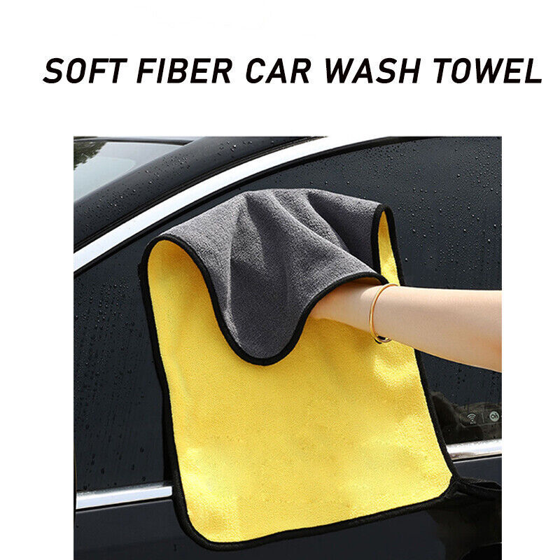 12PCS Car Cleaning Towels Drying Wash Cloth Microfibre Super Absorbent Polishing