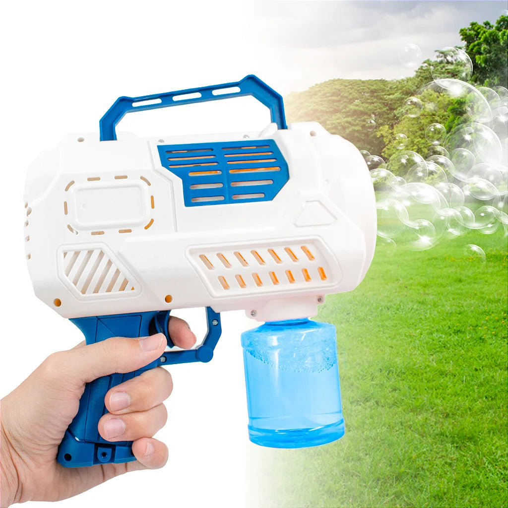 Electric Soap Bubble Cannon USB Rechargeable Summer Water