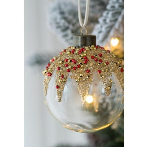 D3 Christmas Ball Ornaments, Glass Decorative Hanging Ball Christmas Tree Ornaments For Holiday Party Decorations, Set Of 12