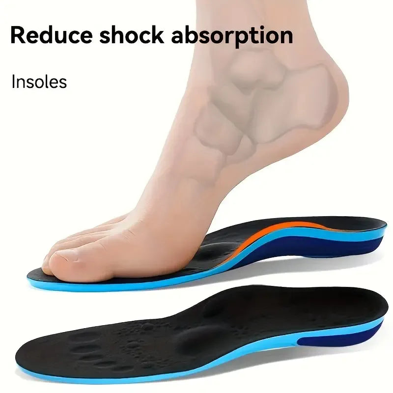 Arch Support Insoles - Shock-Absorbing, Comfort Fit for Running & Work Boots, Ideal for Long Standing