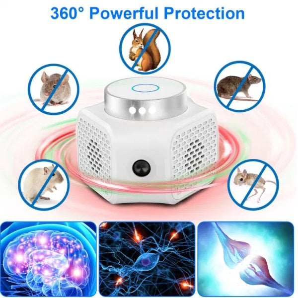 Rodent Chaser Electronic Plug In Mouse Control For Indoor Use Rodent Deterrent With Ultrasonic Sound