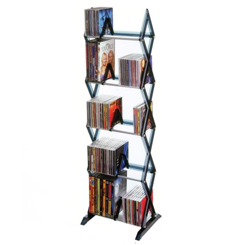 Lightweight, Plastic, Multimedia Unit, Wide Base, Freestanding, Adjustable Dividers