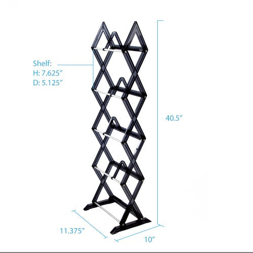 Lightweight, Plastic, Multimedia Unit, Wide Base, Freestanding, Adjustable Dividers