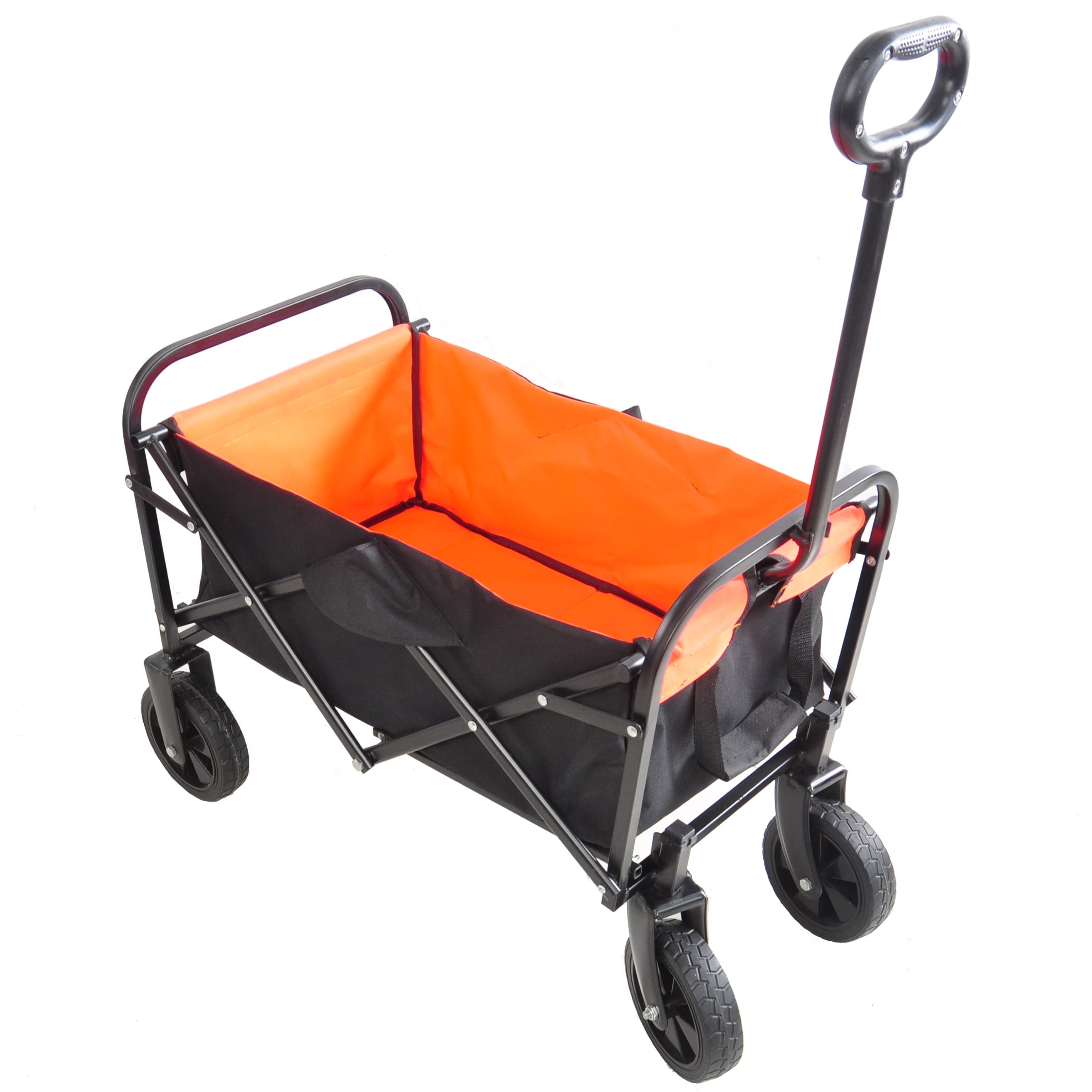 Mini Folding Wagon Garden Cart Shopping Cart Outdoor Camper Wagon Tools Cart