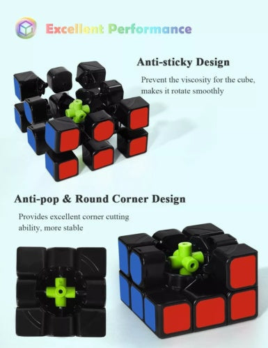 Magic Cube Toys 3x3 Mind Game Classic  Speed Kids Adults Magic Puzzle Rubic