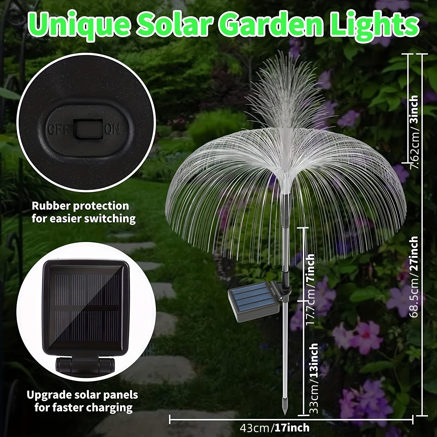 Solar LED Fireworks Lamp - Outdoor Lighting