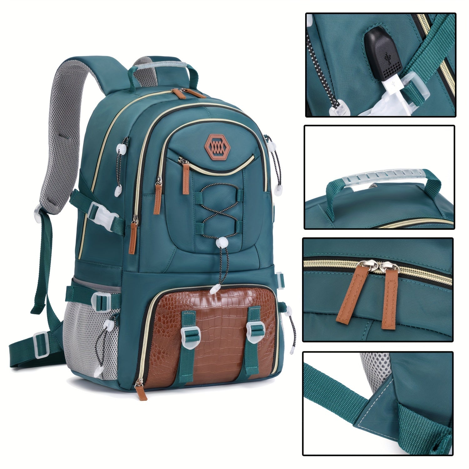 Large Capacity Travel Backpack with Shoe Storage